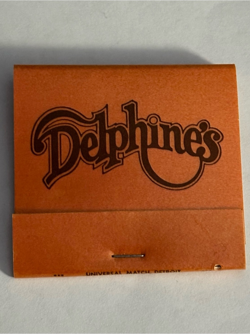 Vintage Matchbook Delphines Sheraton University Inn Ann Arbor MI Michigan